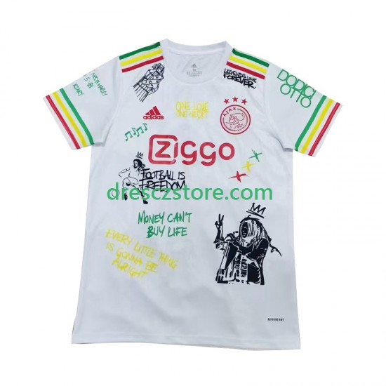 AFC Ajax Bob Marley Special Domácí Dres 2025 Krátký rukáv Muže Fotbalové Dresy