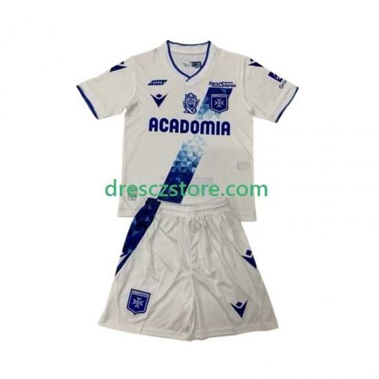 AJ Auxerre Domácí Dres 2024-2025 Krátký rukáv Děti Fotbalové Dresy