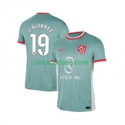 Atlético Madrid Julian Alvarez 19 Venkovní Dres 2024-2025 Krátký rukáv Muže Fotbalové Dresy