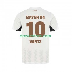 Bayer 04 Leverkusen Florian Wirtz 10 Venkovní Dres 2024-2025 Krátký rukáv Muže Fotbalové Dresy