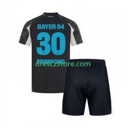 Bayer 04 Leverkusen Frimpong 30 Alternativní Dres 2024-2025 Krátký rukáv Děti Fotbalové Dresy