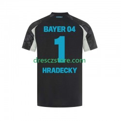 Bayer 04 Leverkusen HRADECKY 1 Alternativní Dres 2024-2025 Krátký rukáv Muže Fotbalové Dresy