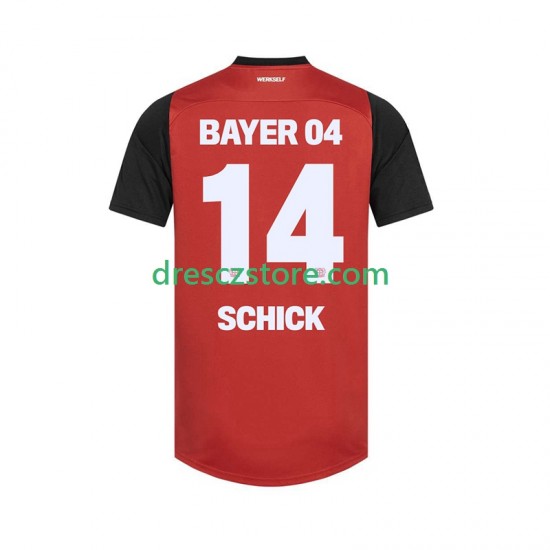 Bayer 04 Leverkusen Patrik Schick 14 Domácí Dres 2024-2025 Krátký rukáv Muže Fotbalové Dresy