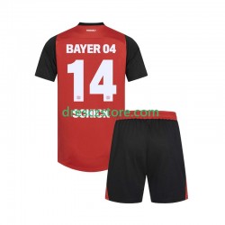 Bayer 04 Leverkusen Patrik Schick 14 Domácí Dres 2024-2025 Krátký rukáv Děti Fotbalové Dresy