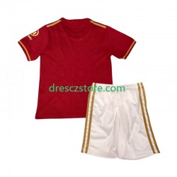 FC Bayern Mnichov 125th Anniversary Red Domácí Dres 2024-2025 Krátký rukáv Děti Fotbalové Dresy