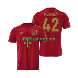 FC Bayern Mnichov Jamal Musiala 42 125th Anniversary Red Domácí Dres 2024-2025 Krátký rukáv Muže Fotbalové Dresy