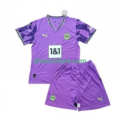Borussia Dortmund Special Brankářské Domácí Dres 2024-2025 Krátký rukáv Děti Fotbalové Dresy