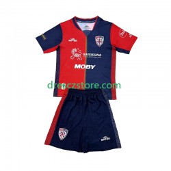 Cagliari Domácí Dres 2024-2025 Krátký rukáv Děti Fotbalové Dresy