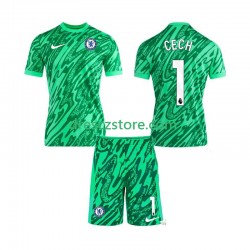 Chelsea CECH 1 Brankářské Alternativní Dres 2024-2025 Krátký rukáv Děti Fotbalové Dresy