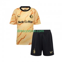 Feyenoord Rotterdam Čtvrtý Dres 2024-2025 Krátký rukáv Děti Fotbalové Dresy