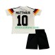 Německo Matthaus 10 1990 Retro Domácí Dres Krátký rukáv Děti Fotbalové Dresy