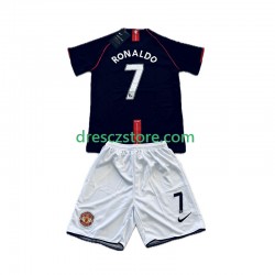 Manchester United Cristiano Ronaldo 7 2007 Retro Venkovní Dres 2008 Krátký rukáv Děti Fotbalové Dresy