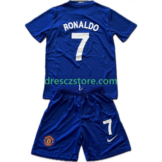 Manchester United Cristiano Ronaldo 7 2009 Retro Alternativní Dres 2008 Krátký rukáv Děti Fotbalové Dresy