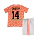 Nizozemsko Cruyff 14 1988 Retro Domácí Dres Krátký rukáv Děti Fotbalové Dresy