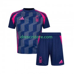 Nottingham Forest Venkovní Dres 2024-2025 Krátký rukáv Děti Fotbalové Dresy