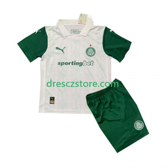 Palmeiras Venkovní Dres 2025 Krátký rukáv Děti Fotbalové Dresy