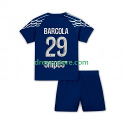 Paris Saint-Germain Bradley Barcola 29 Čtvrtý Dres 2024-2025 Krátký rukáv Děti Fotbalové Dresy