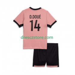 Paris Saint-Germain Desire Doue 14 Alternativní Dres 2024-2025 Krátký rukáv Děti Fotbalové Dresy