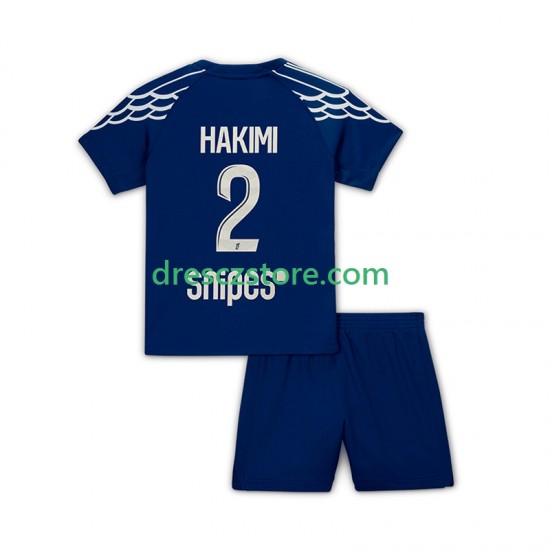 Paris Saint-Germain Hakimi 2 Čtvrtý Dres 2024-2025 Krátký rukáv Děti Fotbalové Dresy