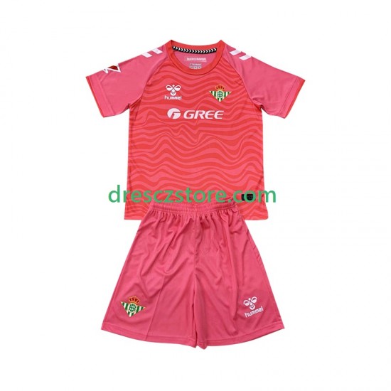 Real Betis Brankářské Čtvrtý Dres 2024-2025 Krátký rukáv Děti Fotbalové Dresy