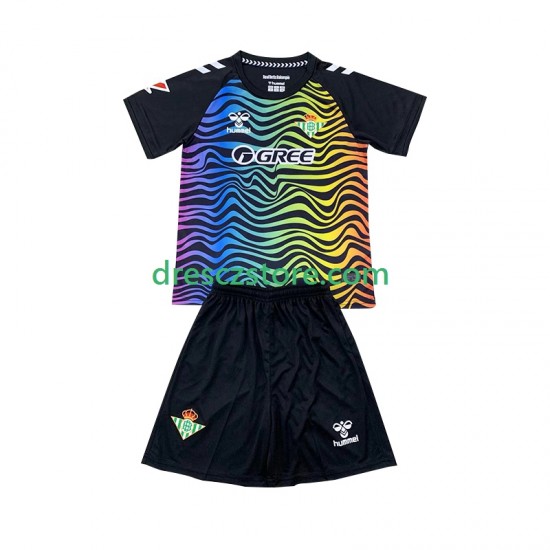Real Betis Brankářské Domácí Dres 2024-2025 Krátký rukáv Děti Fotbalové Dresy
