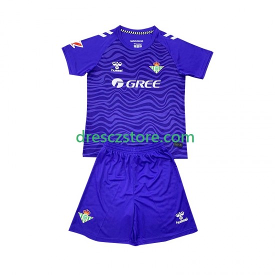 Real Betis Brankářské Alternativní Dres 2024-2025 Krátký rukáv Děti Fotbalové Dresy