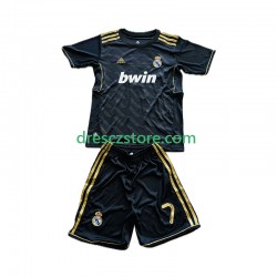 Real Madrid Cristiano Ronaldo 7 2012 Retro Venkovní Dres 2011 Krátký rukáv Děti Fotbalové Dresy