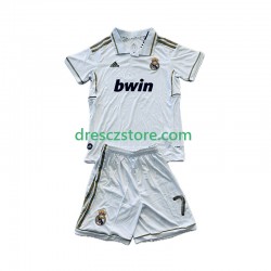 Real Madrid Cristiano Ronaldo 7 2012 Retro Domácí Dres 2011 Krátký rukáv Děti Fotbalové Dresy