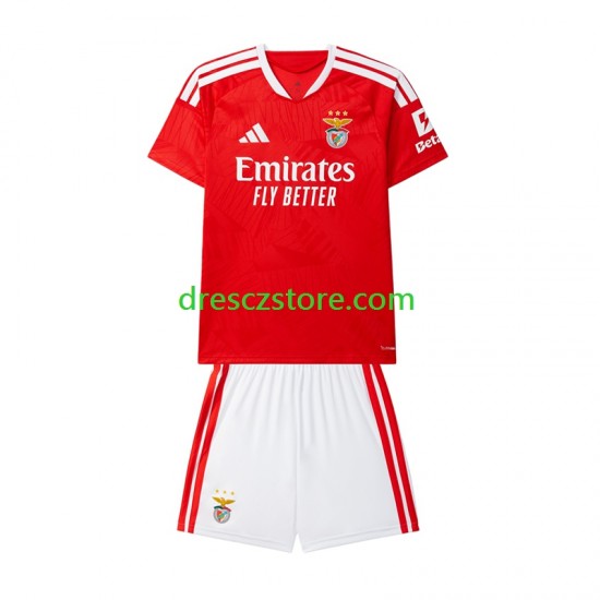 Benfica Domácí Dres 2026-2027 Krátký rukáv Děti Fotbalové Dresy