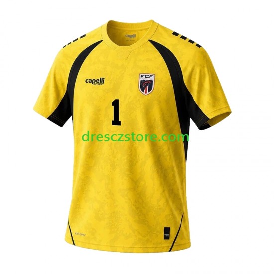Cape Verde Vozinha 1 Brankářské Domácí Dres 2026 Krátký rukáv Muže Fotbalové Dresy