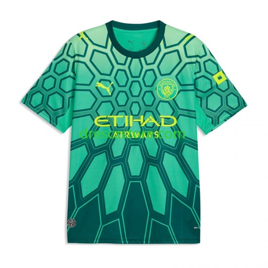 Manchester City Gianluigi Donnarumma 25 Brankářské Domácí Dres 2026-2027 Krátký rukáv Muže Fotbalové Dresy