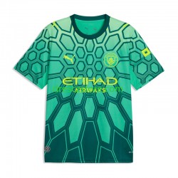 Manchester City Gianluigi Donnarumma Brankářské Domácí Dres 2026-2027 Krátký rukáv Děti Fotbalové Dresy