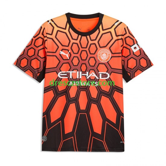 Manchester City Gianluigi Donnarumma Brankářské Alternativní Dres 2026-2027 Krátký rukáv Děti Fotbalové Dresy