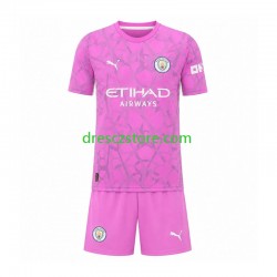 Manchester City Brankářské Venkovní Dres 2026-2027 Krátký rukáv Děti Fotbalové Dresy