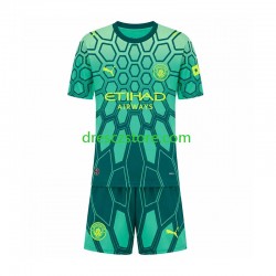 Manchester City Brankářské Domácí Dres 2026-2027 Krátký rukáv Děti Fotbalové Dresy