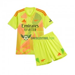 Arsenal Brankářské Domácí Dres 2024-2025 Krátký rukáv Děti Fotbalové Dresy