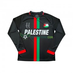 Club Deportivo Palestino Center Stripre Domácí Dres 2024-2025 Dlouhý rukáv Muže Fotbalové Dresy