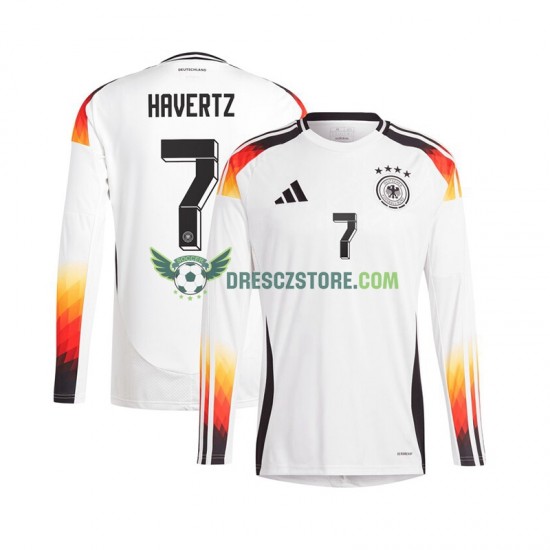 Německo Havertz 7 Domácí Dres Euro 2024 Dlouhý rukáv Muže Fotbalové Dresy