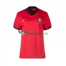 Portugalsko Domácí Dres Euro 2024 Krátký rukáv Ženy Fotbalové Dresy
