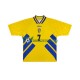 Švédsko Henrik Larsson 7 Retro Domácí Dres 1994 Krátký rukáv Muže Fotbalové Dresy