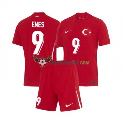 Turecko Enes Unal 9 Venkovní Dres Euro 2024 Krátký rukáv Děti Fotbalové Dresy