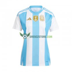 Argentina Domácí Dres Copa America 2024 Krátký rukáv Ženy Fotbalové Dresy