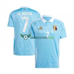 Belgie De Bruyne 7 Venkovní Dres Euro 2024 Krátký rukáv Muže Fotbalové Dresy