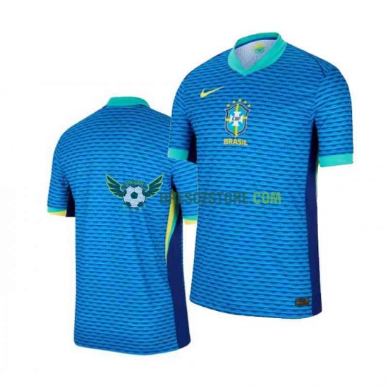 Brazílie Venkovní Dres Copa America 2024 Krátký rukáv Muže Fotbalové Dresy