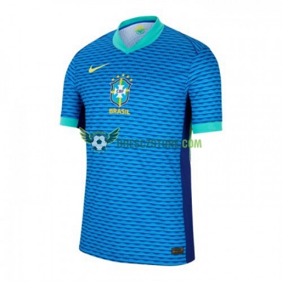 Brazílie Venkovní Dres Copa America 2024 Krátký rukáv Muže Fotbalové Dresy