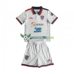 Cagliari Venkovní Dres 2023-2024 Krátký rukáv Děti Fotbalové Dresy