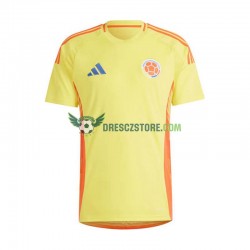 Kolumbie Domácí Dres Copa America 2024 Krátký rukáv Muže Fotbalové Dresy