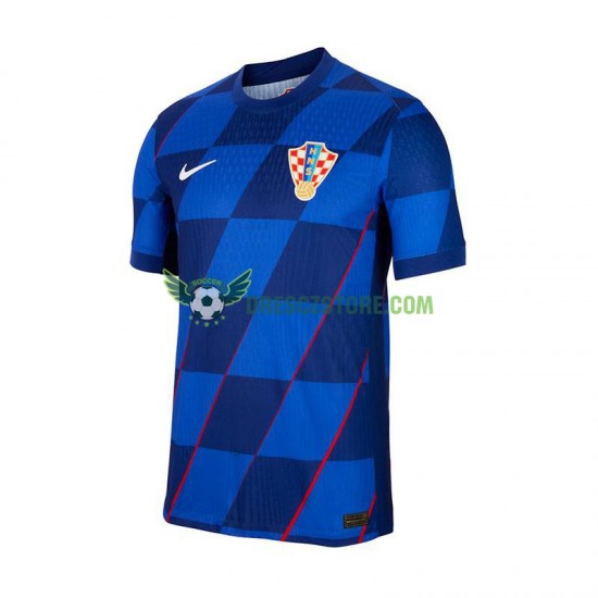 Chorvatsko Venkovní Dres Euro 2024 Krátký rukáv Muže Fotbalové Dresy