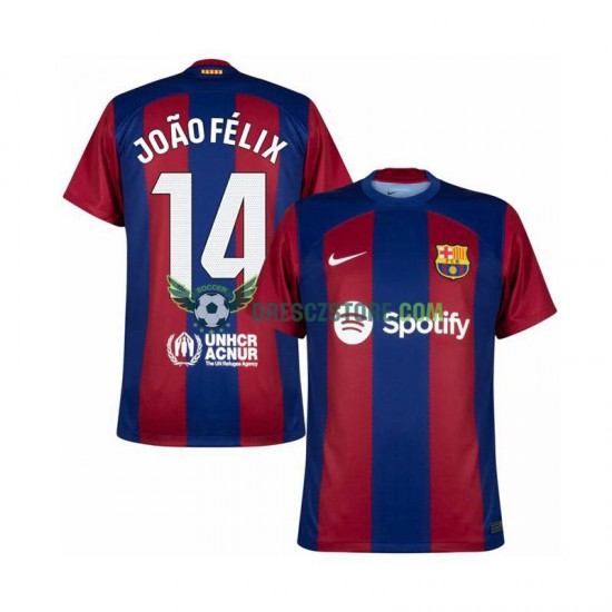 FC Barcelona Joao Felix 14 Domácí Dres 2023-2024 Krátký rukáv Muže Fotbalové Dresy