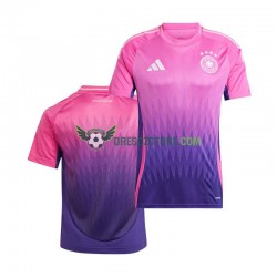 Německo Venkovní Dres Euro 2024 Krátký rukáv Muže Fotbalové Dresy